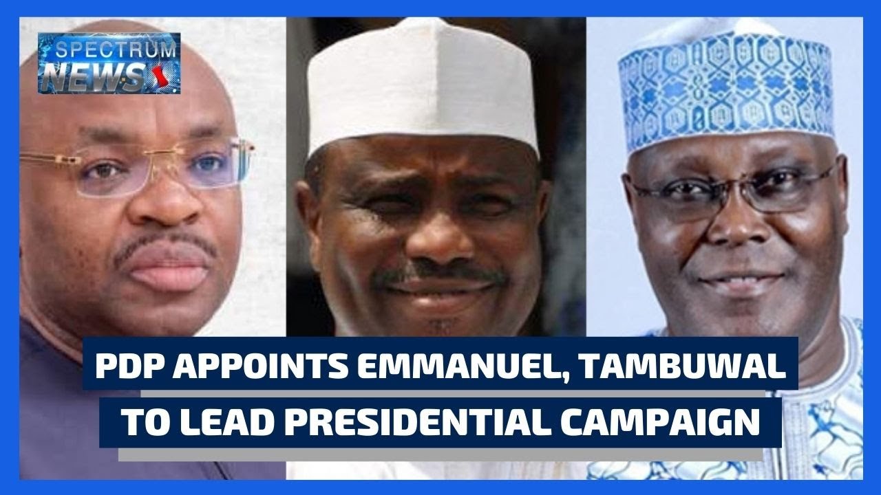 Pdp Appoints Emmanuel Tambuwal To Lead Presidential Campaign