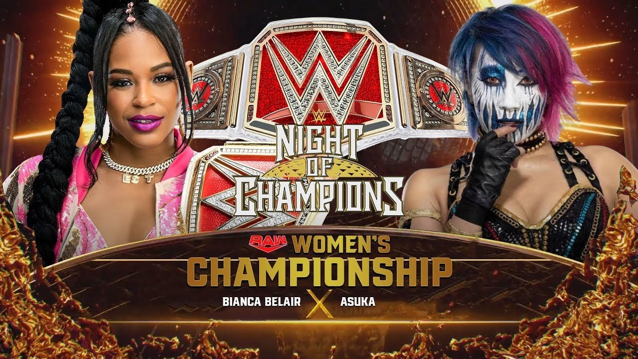 Bianca Belair Vs Asuka - WWE RAW Women's Championship | Night Of ...