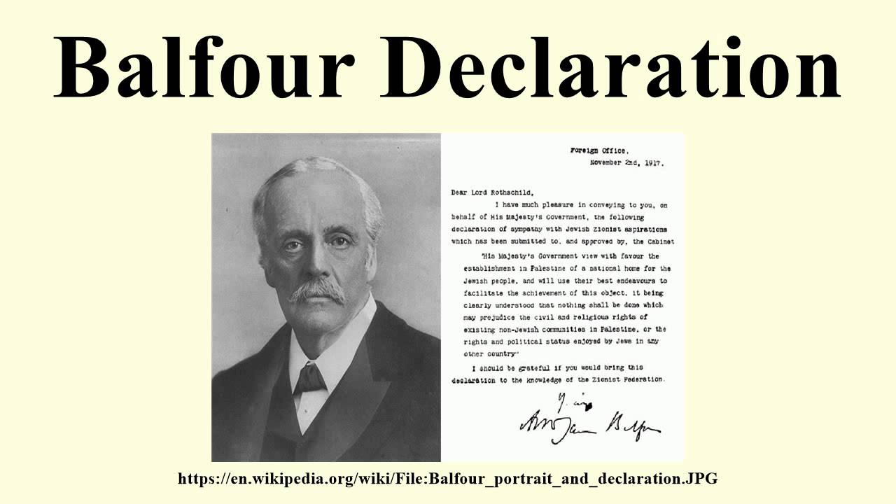 Balfour Declaration - YouTube