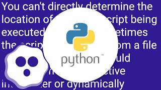 How do I get the path of the current executed file in Python?