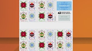 Local artist designs 2024 USPS holiday stamps