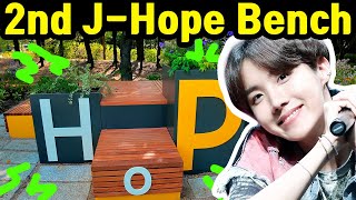 To Celebrate BTS J-Hope's Discharge, the Second J-Hope Bench Has Been Created!
