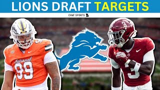Detroit Lions Rumors: 10 Targets For Lions Round 1 Pick + Draft Trade Targets Ft. Terrion Arnold