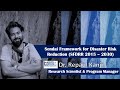 Sendai Framework for Disaster Risk Reduction | Repaul Kanji | GIDM