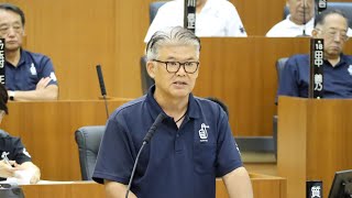 令和5年9月福井市議会定例会　9月13日本会議（一般質問１８）堀川秀樹議員 手話通訳挿入