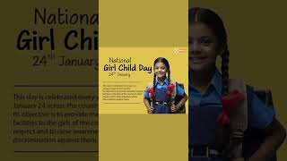 national girl child day, 24january