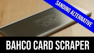 FIRST TIME WITH A CARD SCRAPER //I used a Bahco card scraper to help sand a tabletop - worked great!