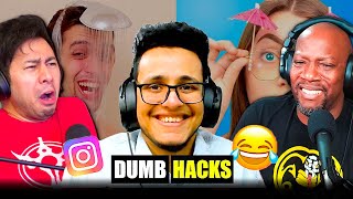 TRIGGERED INSAAN | Found The Funniest Life Hacks And Actually Tried Them REACTION!