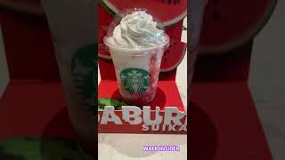 Waltermelon  Frappuccino at Starbuck in Japan OMG!!! #coffee #starbucksjapan #shorts