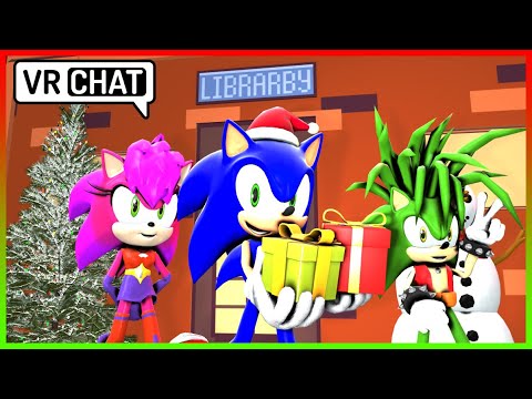 Sonic And Manic And Sonia Go Christmas Shopping In Vr Chat Youtube