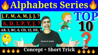 Alphabets Series | Letter Series | NTSE MAT Trick | imran sir maths | Maths puzzle