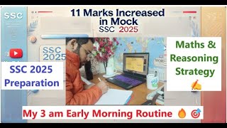 My Strategy for Maths and Reasoning for SSC 2025 || Vlog 5 | SSC 2025 Preparation Routine   #ssccgl