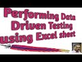 Apache POI Tutorial 3 - Performing Data Driven Testing using Excel Sheet