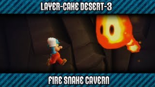 New Super Mario Bros. U 100% - Layer-Cake Desert-3: Fire Snake Cavern