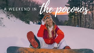 A COZY WEEKEND IN THE POCONOS | travel vlog