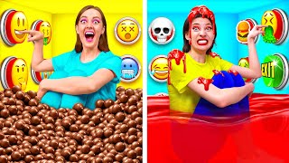 1000 Mystery Buttons Challenge Only 1 Lets You Escape | Food Battle by ChallengeTeen