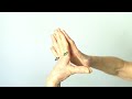 senior exercises hand therapy finger push exercise