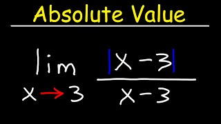 Evaluating The Limits of Absolute Value Functions Graphically