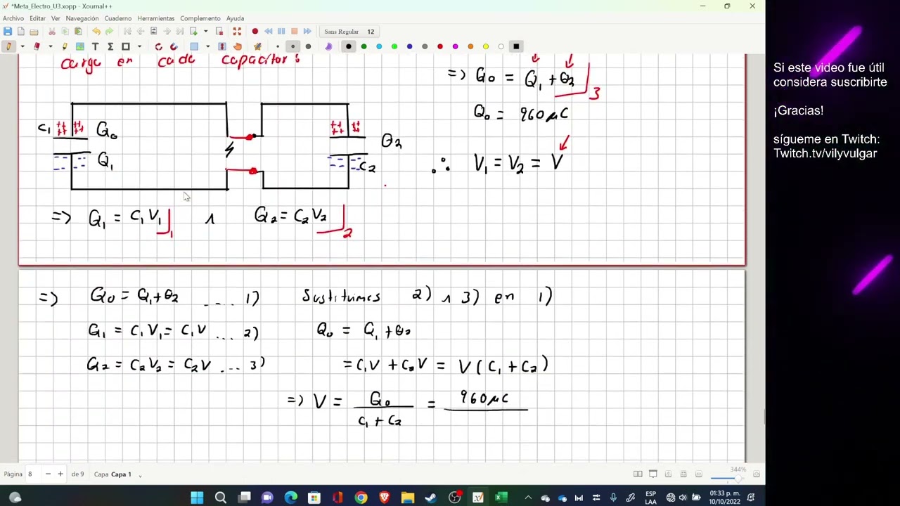 Electricidad Y Magnetismo 24.3 Energía Almacenada En Un Capacitor P2 ...