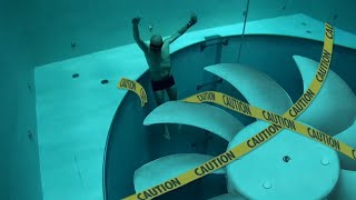 he couldn't escape the world's deepest pool..