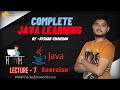 Java Lecture 7 Chapter 1- Practice Set | Java Practice Problems With Solution | Rishab Chauhan