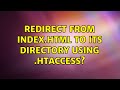 Redirect from index.html to its directory using .htaccess?