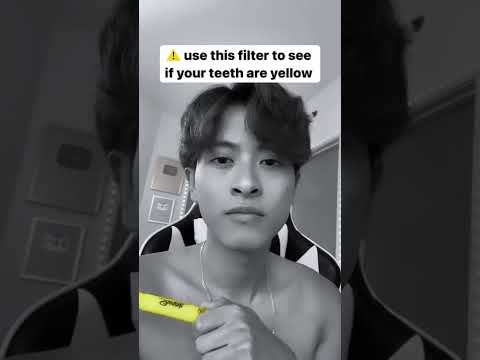 This Filter Shows If Your Teeth Are Yellow ⚠️ - YouTube