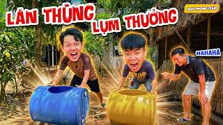 Cười Té Ghế Với Thử Thách Lăn Thùng Phuy Lụm Thưởng Khủng | Team Hoài Phong TV