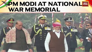 Exclusive Visuals Of PM Modi At National War Memorial | Republic Day 2024