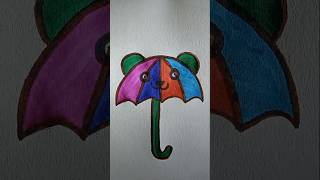 So satisfying ☂️🐻 #shorts #youtubeshorts #drawing #emojichallenge #emojis #viral #trending #bear