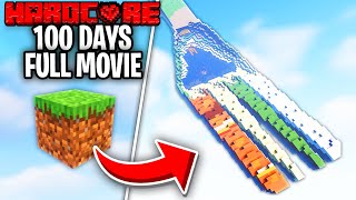 I Survived 100 Days On A Fork In Minecraft Hardcore!