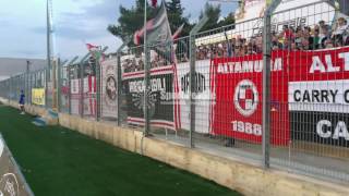 Il tifo dell'Altamura nella gara contro l'Hellas Taranto, Coppa Eccellenza 2016-17