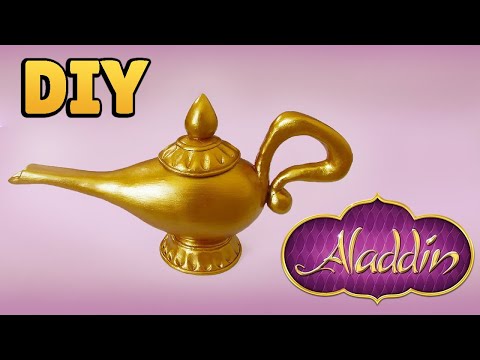 DIY: Como Fazer a LÂMPADA do ALADDIN (Genie's Lamp Tutorial - Disney) | #diydisney DIY: Como Fazer a LÂMPADA do ALADDIN (Genie's Lamp Tutorial - Disney) | #diydisney