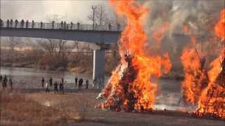 どんど焼き 2014/01/13 羽村市