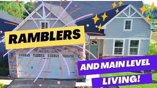 New Rambler Style and Main Level Living Homes in Maryland