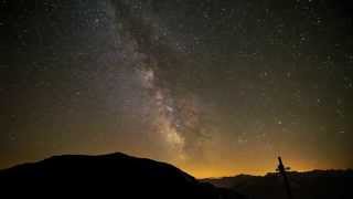 Milkyway over austrian alps