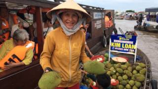 Mrs.Tam who has spent 30 years on Cai Rang floating market as trader