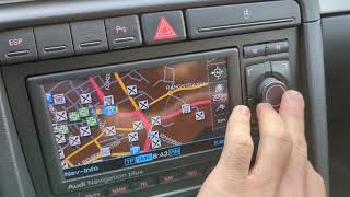 Audi A4 RNS-E 192 pcbbc.uk SD Navigation + Digital Tachometer