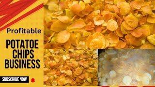 How To Make Crispy Potatoe Chips//Profitable Commercial Potatoe Chips Business