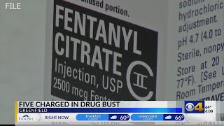 5 charged after Greenfield police bust drug-dealing gang