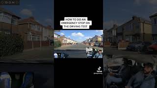 How To Do An Emergency Stop On The Driving Test