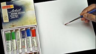 Drawing with CAMEL ARTIST WATER COLOUR | 12 shades Camel watercolor painting | Shocking Result 🔥