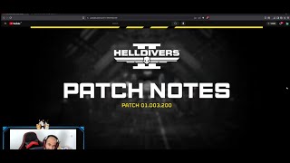 Helldivers 2 Patch Notes 01.003.200