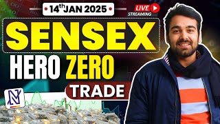 Live Trading | SENSEX Hero Zero Expiry | 14 Jan ✅ #livetrading #sensex