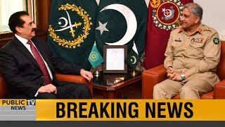 General Raheel Sharif (Retired) calls on COAS General Qamar Javed Bajwa at GHQ