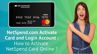 NetSpend.com Activate Card and Login Account : How to Activate NetSpend Card Online ?