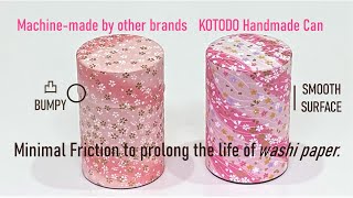 Features of Yu-zen washi Tin Canister