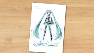 Mikucolor: KEI's Hatsune Miku Illustration Works (book flip)