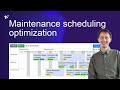Maintenance scheduling optimization with Timefold
