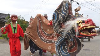 七尾 三引の獅子舞 4年ぶり 越中伝来説のある獅子舞 2023年 / 石川県七尾市